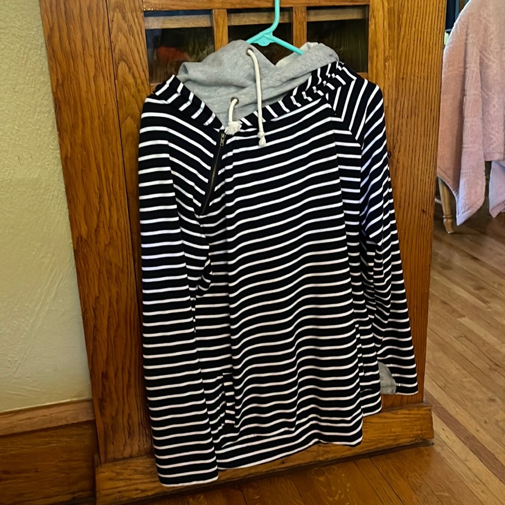 Women’s double hoodie navy